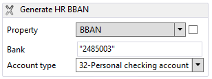 Generate HR BBAN example