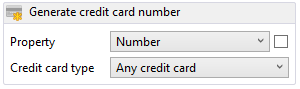 Generating credit card numbers