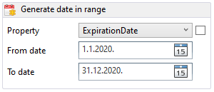 Generating dates in range