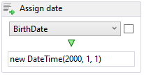 Assign date example