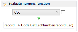 Evaluate numeric function example