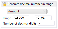 Generating decimal numbers in a specific range