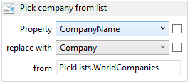 Pick company example