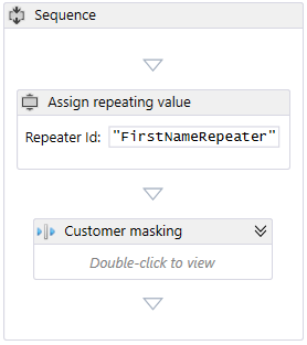 Assign repeater value example